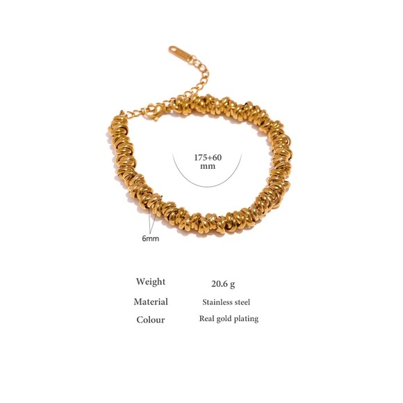 Gold Plated Chain Bracelet - Picture 3 of 3